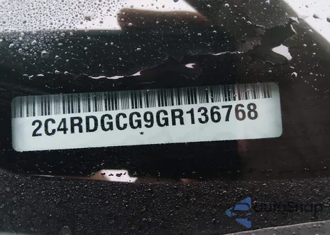 2016 Dodge Grand Caravan Sxt z USA, uszkodzony, nr VIN 2C4RDGCG9GR136768